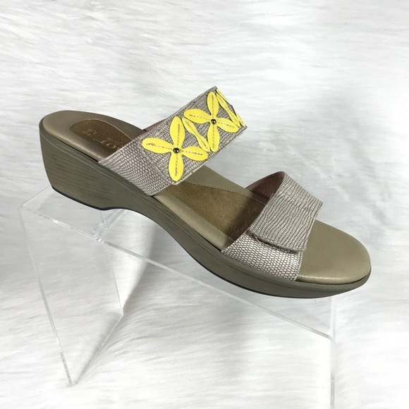 Naot Port Sandals Beige Yellow Shoes 40 US 9 - Picture 3 of 8